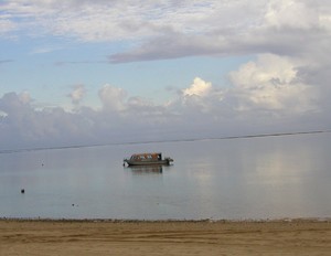 海が鏡のようだぁ!