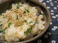 春菊の玄米ご飯