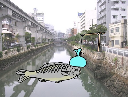 続々・久茂地川の鯉のぼり