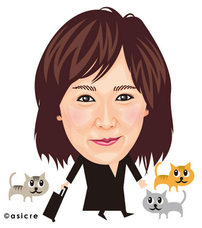 藤谷美和子 似顔絵イラスト