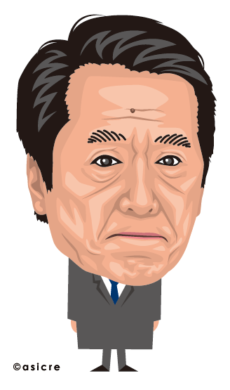 菅直人首相 似顔絵イラスト