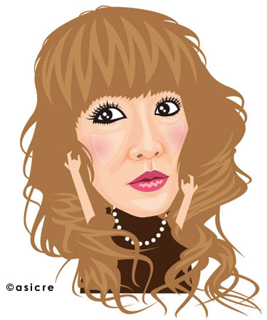 山咲千里 似顔絵イラスト