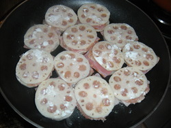 れんこんのはさみ焼き