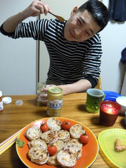 れんこんのはさみ焼き