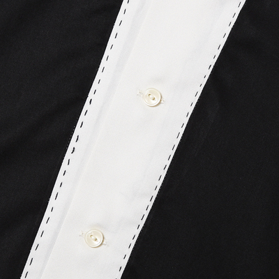 CHANGE OVER BOWLING SHIRT(BLACK/WHITE) CHANGE OVER BOWLING SHIRT(BLACK/WHITE)