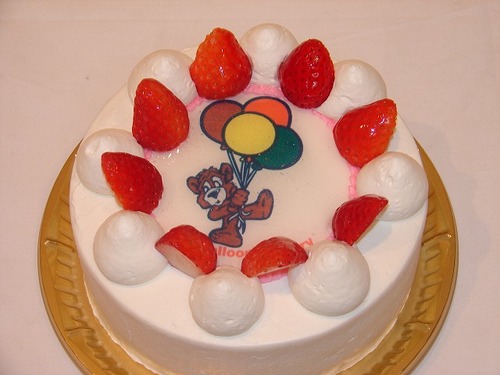 ロゴ入りケーキ