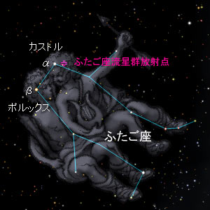 ふたご座流星群が・・・・