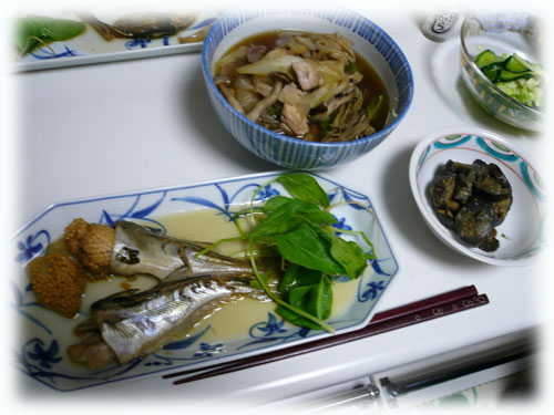 島にいて秋田料理。