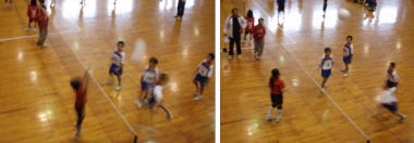 子供のバレーボールの試合