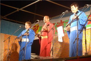 第16回エイサー祭り:1日目地謡・地方(ジウテ・ジカタ)