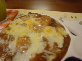 残ったカレーでドリア~☆