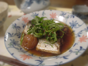 圧力鍋で さんまの梅干し煮~☆
