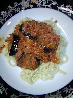 なすミートパスタ