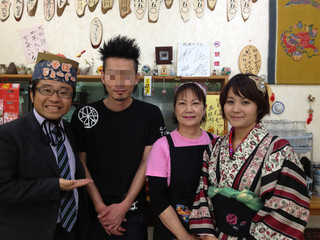 米八そばがテレビに出演。