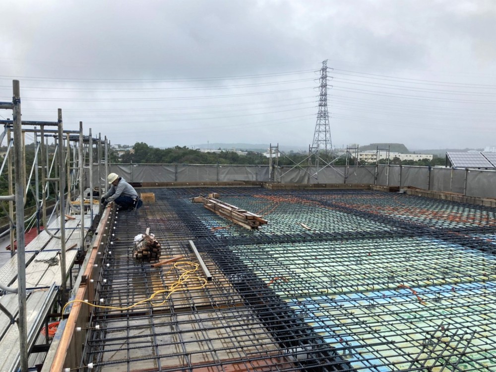 沖縄市「登川の家Ⅲ」RFスラブ打設 沖縄市「登川の家Ⅲ」RFスラブ打設
