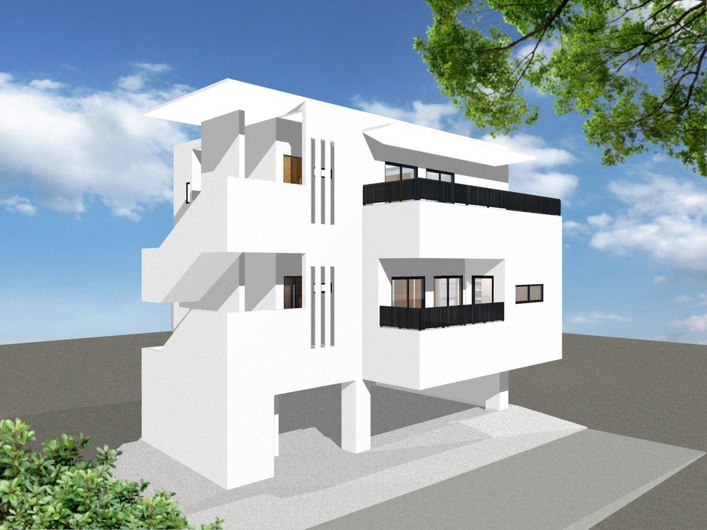 沖縄市「胡屋二世帯の家」3F床スラブ打設 沖縄市「胡屋二世帯の家」3F床スラブ打設