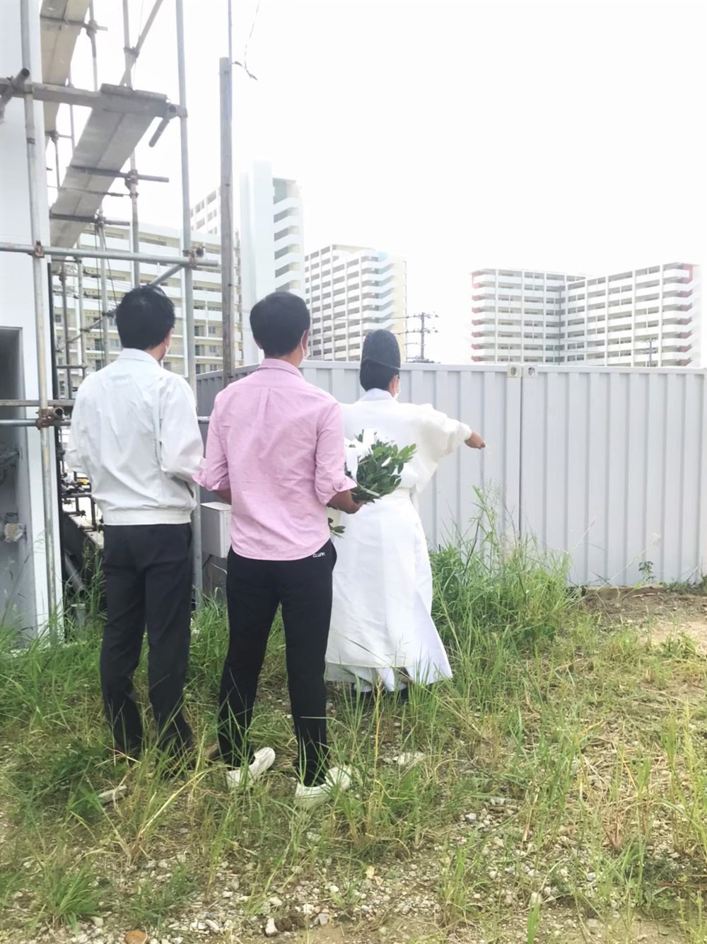 浦添市「経塚二世帯の家」地鎮祭 浦添市「経塚二世帯の家」地鎮祭