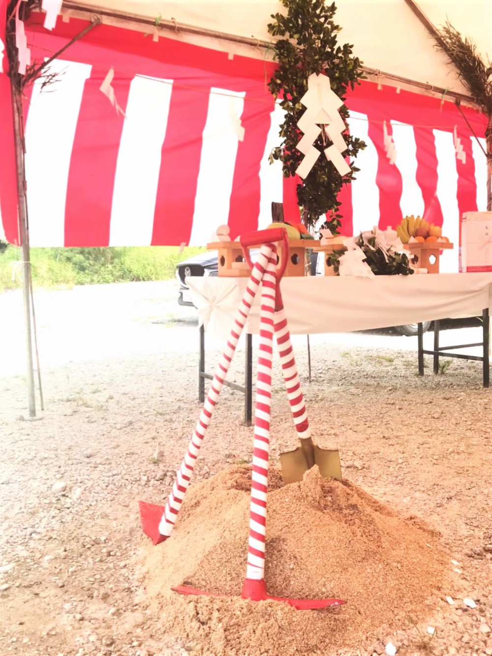 浦添市「経塚二世帯の家」地鎮祭 浦添市「経塚二世帯の家」地鎮祭