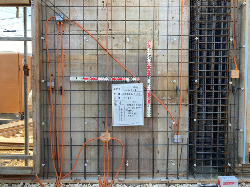 沖縄市「登川の家Ⅲ」2階床スラブ打設 沖縄市「登川の家Ⅲ」2階床スラブ打設