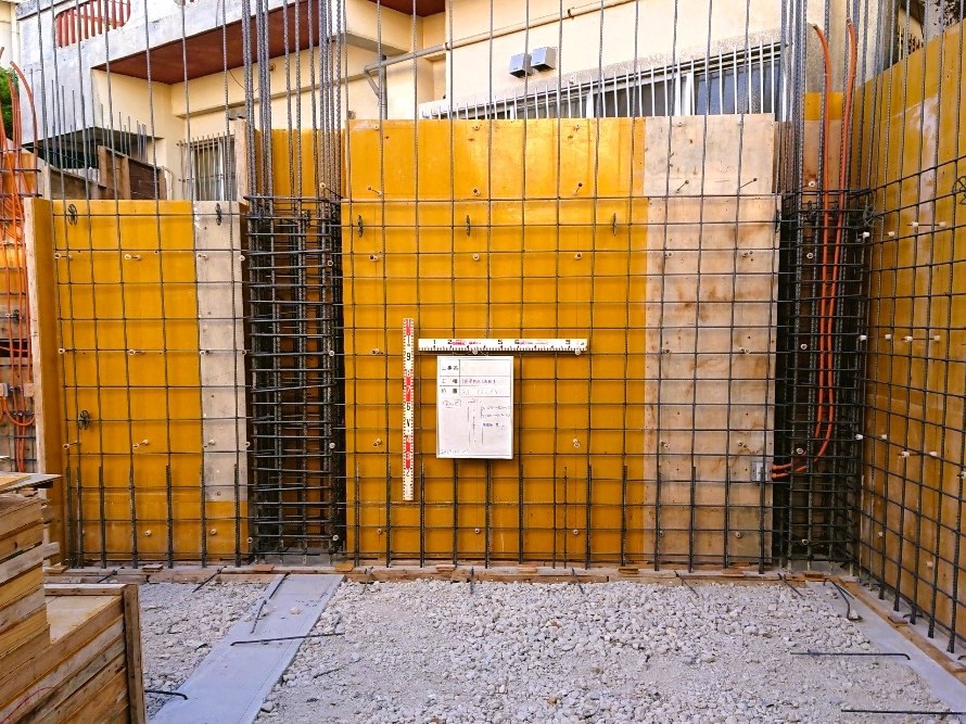 沖縄市「胡屋二世帯の家」2F床スラブ打設 沖縄市「胡屋二世帯の家」2F床スラブ打設
