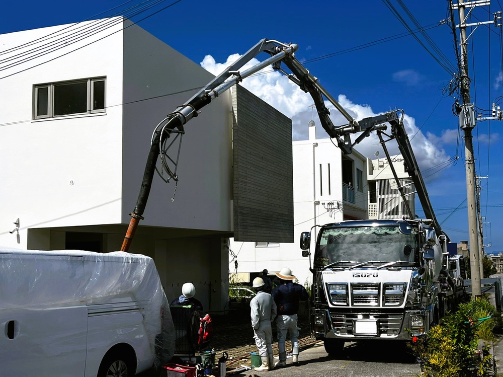 浦添市「経塚二世帯の家」工事進捗② 浦添市「経塚二世帯の家」工事進捗②