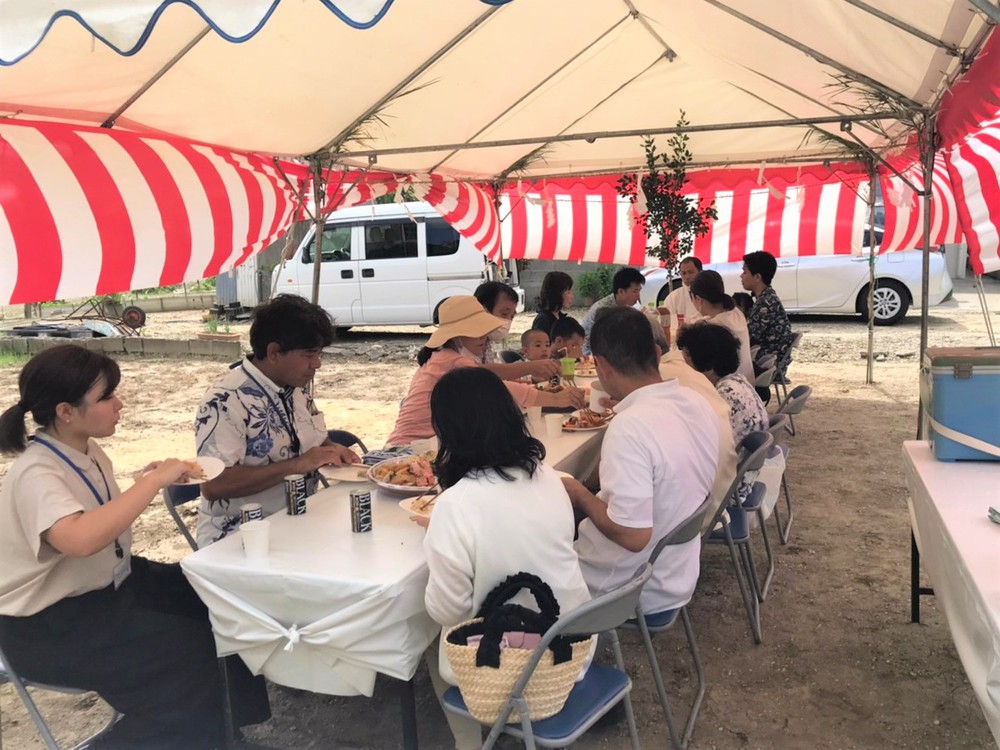 南風原町「与那覇二世帯の家」地鎮祭 南風原町「与那覇二世帯の家」地鎮祭