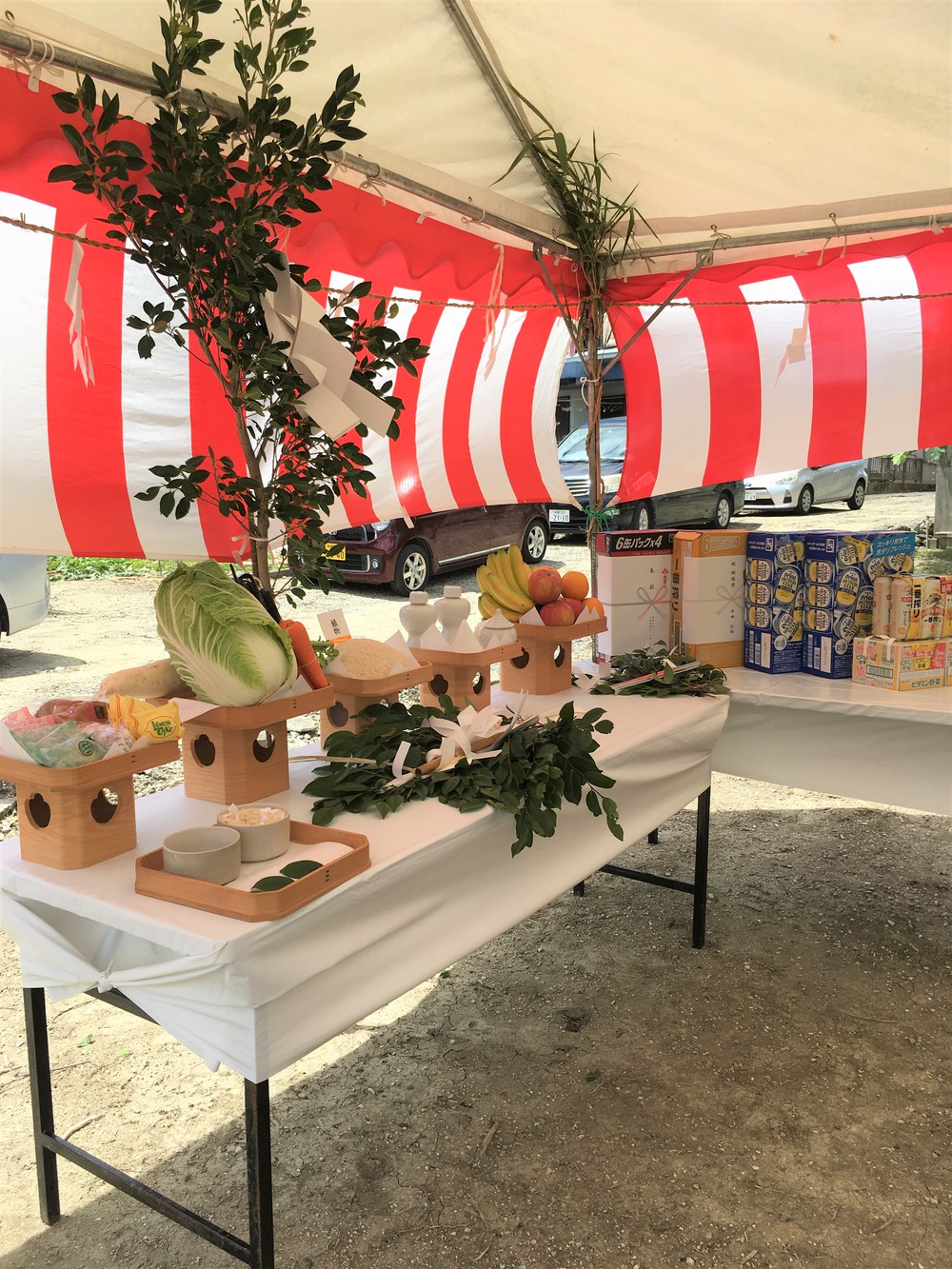 南風原町「与那覇二世帯の家」地鎮祭 南風原町「与那覇二世帯の家」地鎮祭