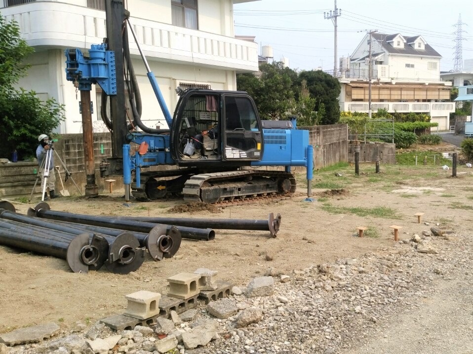 南風原町「与那覇二世帯の家」基礎工事 南風原町「与那覇二世帯の家」基礎工事