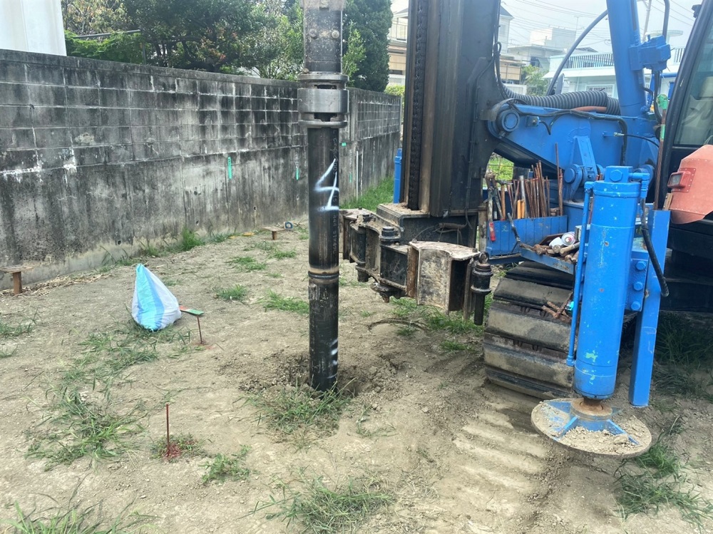 南風原町「与那覇二世帯の家」基礎工事 南風原町「与那覇二世帯の家」基礎工事