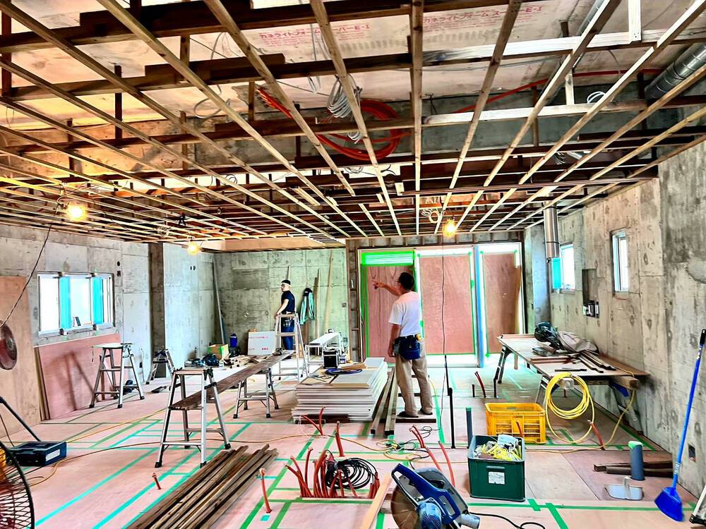 北谷町「桑江二世帯の家」工事進捗② 北谷町「桑江二世帯の家」工事進捗②