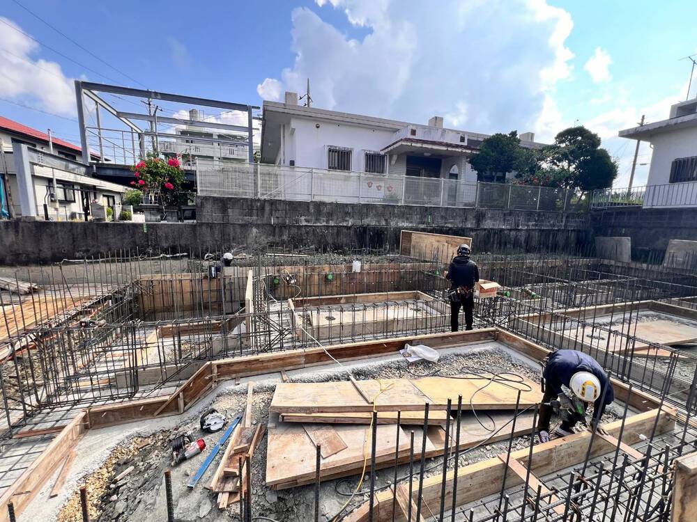 八重瀬町「宜次の家Ⅱ」基礎打設 八重瀬町「宜次の家Ⅱ」基礎打設