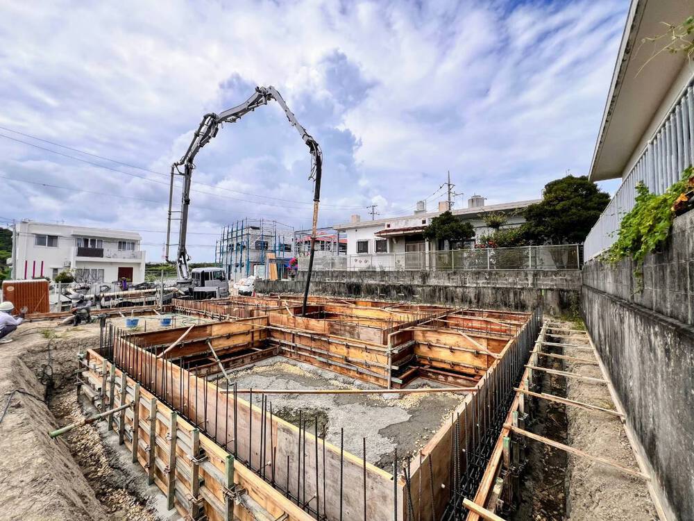 八重瀬町「宜次の家Ⅱ」基礎打設 八重瀬町「宜次の家Ⅱ」基礎打設