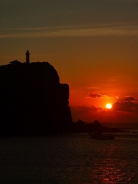 与那国　今日は夕日＆ハンマーだよ♪
