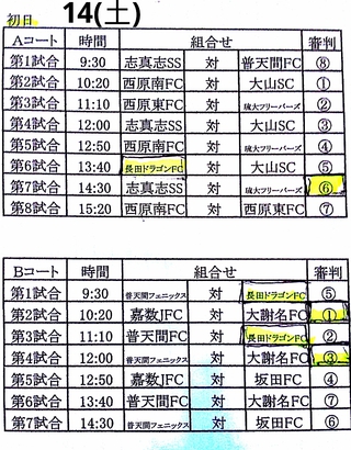 ファミマカップ★南中頭地区大会★始まるよ~♪