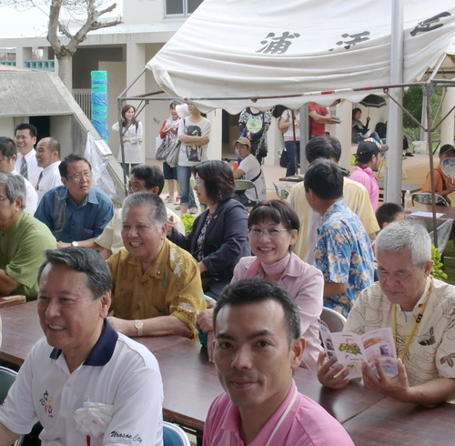 浦添市すもう場拡幅記念式典