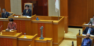 12月議会で21年度決算に反対討論する