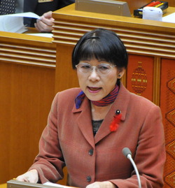 12月議会で21年度決算に反対討論する