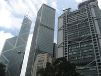 香港の街並みの風景