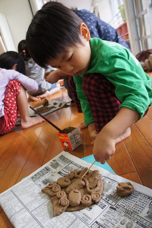 シーサー作り♪