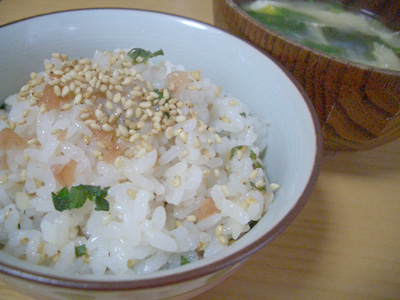 梅しそご飯