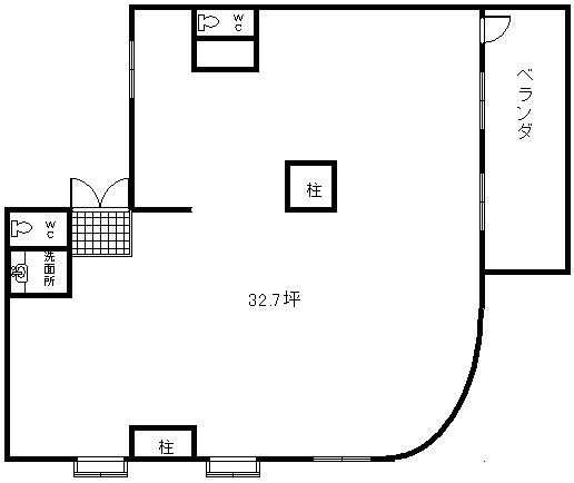 那覇市泊で2階空き店舗