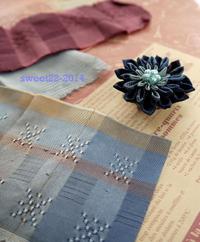 ●縫わない造花ブローチ作りました。＆セリア