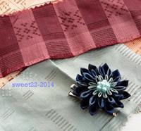 ●縫わない造花ブローチ作りました。＆セリア