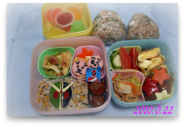 仮面ライダーダブル☆お誕生日会のお弁当♪