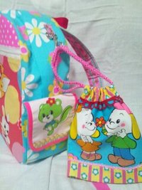 リュック・サックを作りました(昭和レトロ生地)