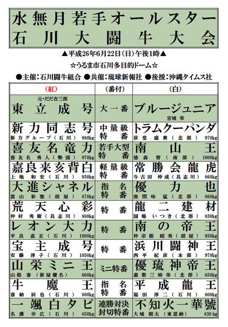 石川大闘牛大会 石川大闘牛大会