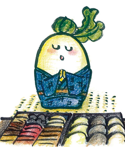 2013年の旧盆もだいこんの花オードブルで♪