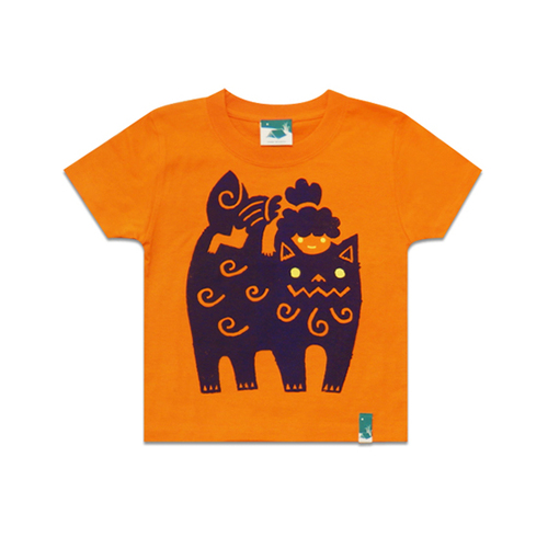なかよシーサー　CAMP RYUKYU　T-SHIRT-YA.COM　　Tシャツ屋ドットコム　キジムナー　シーサー　デザインTシャツ