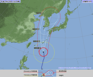 2012.09.15　台風16号