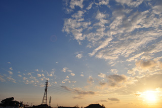 夕暮れ